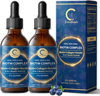 Liquid Biotin & Collagen Drops - 20000 µg de Biotina con Colágeno Líquido - 59 ml