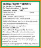 Jambu Beej Forte Cápsulas 500 mg · 60 cáps. vegetales (2 frascos) – Extracto de Jamun (Syzygium Cumini) 10:1 – Suplemento herbal ayurvédico