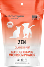 Om Mushroom Matrix Pet – Mezcla de Hongos Zen para Perros y Gatos – Polvo Orgánico 100g