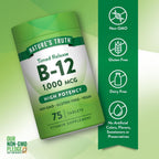 Vitamina B12 1000 mcg 75 Comprimidos de Liberación Prolongada - Nature's Truth