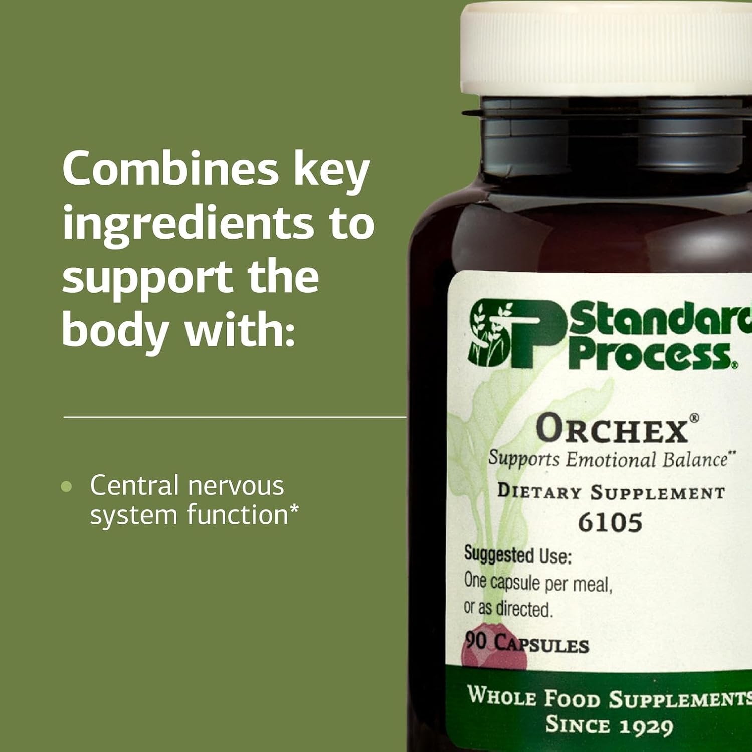 Standard Process Orchex - Suplemento alimenticio con vitaminas B6 y niacina - 90 cápsulas