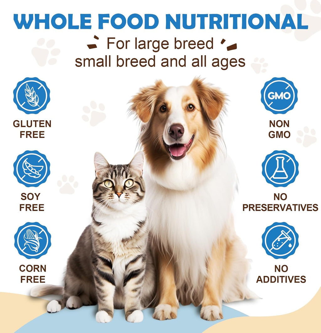 ZEBORA Probióticos para Perros, Polvo con Calabaza, Prebióticos y Enzimas Digestivas, 6 Mil Millones de UFC, Sabor a Pollo, 90 Dosis