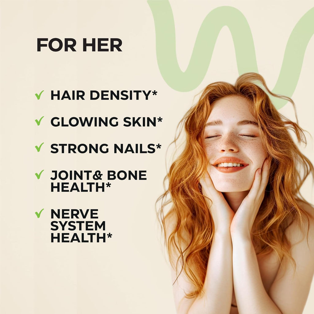 Wellneum Gominolas de Biotina 12000mcg con Colágeno, Keratina y Retinol - Sin Azúcar, 120 Gominolas (2 Envases)