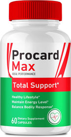 Procard Max Advanced Blood Formula Capsules, Official Procard Max Supplement Pills - Maximum Strength, All Natural Healthy Circulation & Stable Levels, Premium ProcardMax Reviews (60 Capsules)