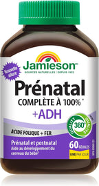 Jamieson PRENATAL Complejo multivitamínico con DHA - 60 Cápsulas blandas