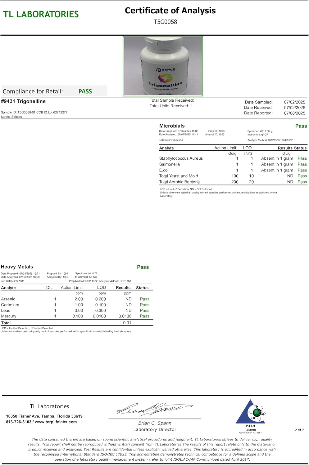 Renue By Science Trigonelline | Trigonelina 250mg - Suplemento de Niacina Metilada TRG | No-GMO | Sin Enrojecimiento