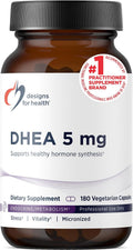 Designs for Health DHEA 5mg - 180 Cápsulas Vegetarianas