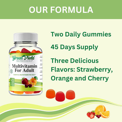 Greenfield Nutritions Gominolas Multivitamínicas Halal para Adultos - Sin Gelatina con Vitamina D3, B6, B12, Zinc y C - 90 – Image 8