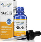 Vitamina B3 Niacina 80mg Gotas Líquidas - Suplemento de Niacina Líquida, Vegano, Sin OGM, Sin Alcohol - 30ml