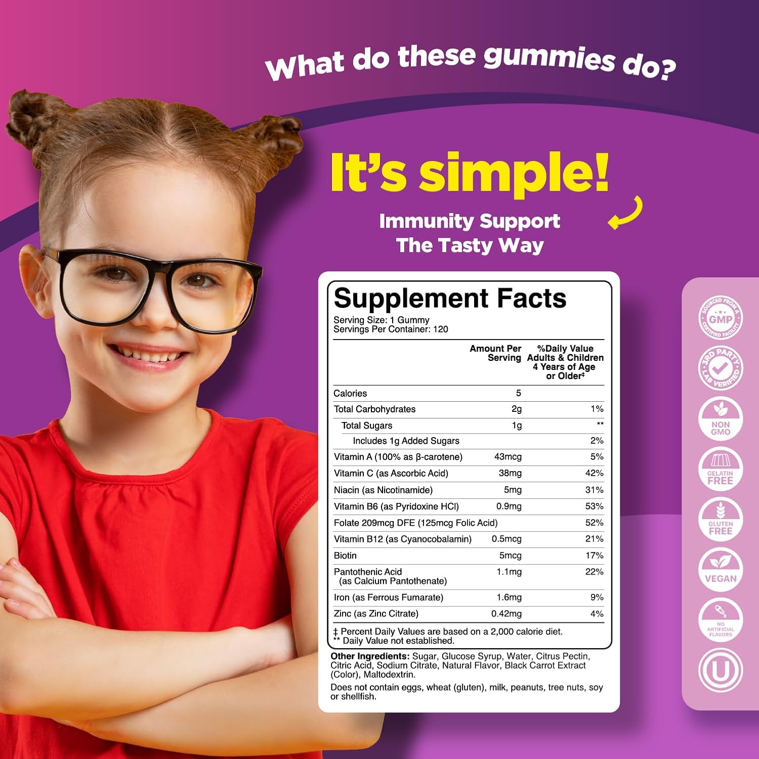 Phytoral Gomitas de Hierro y Vitamina C para Niños - 120 Gomitas