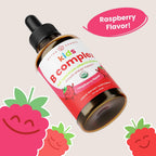 NutraChamps Complejo de Vitaminas B Orgánico para Niños – Gotas Líquidas con Sabor a Bayas (120 porciones)