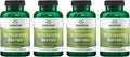Swanson Full Spectrum Schizandra Berries - Suplemento Herbal para el Apoyo frente al Estrés y la Salud Hepática - 90 Cápsulas, 525mg cada una (Paquete de 4)
