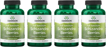 Swanson Full Spectrum Schizandra Berries - – Apoyo frente al estrés: La Schizandra puede ayudar a reducir la – Image 1