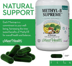 Stress B Complex – B Vitamin Complex with Methylated B12, B6, Folate, and Biotin – 60 Capsules