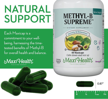 Stress B Complex – Complejo de Vitaminas B con B12 Metilada, B6, Folato y Biotina – 60 Cápsulas – Image 5