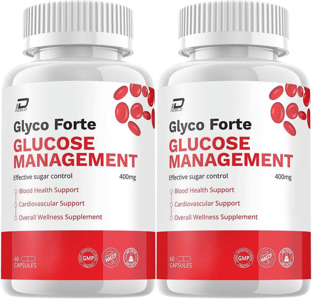 Glyco Forte Cápsulas - Suplemento Avanzado, Fórmula 100% Natural (2 Paquetes, 120 Cápsulas)