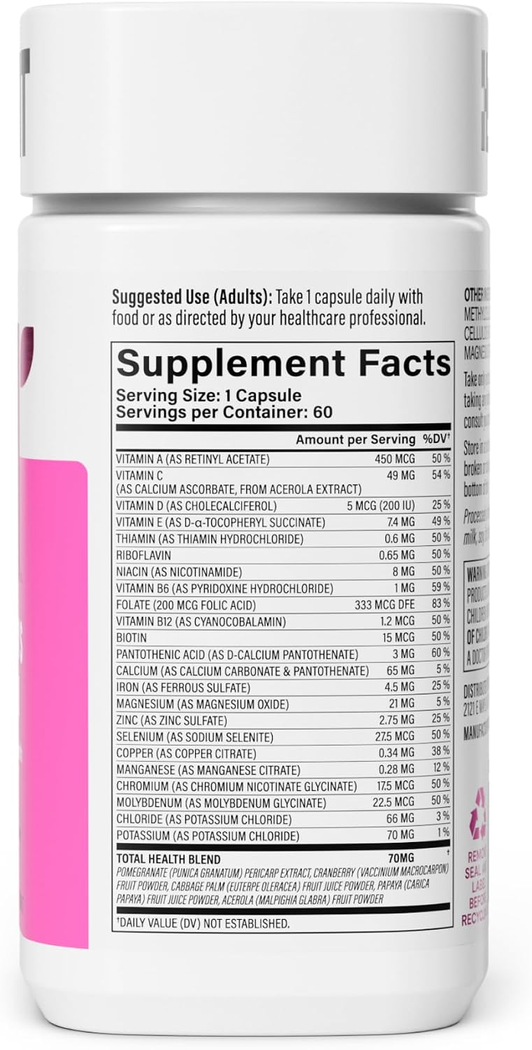 Habit Womens Multi Supplement (60 Cápsulas) - Multivitamínico para Mujeres con 23 Vitaminas y Minerales Esenciales