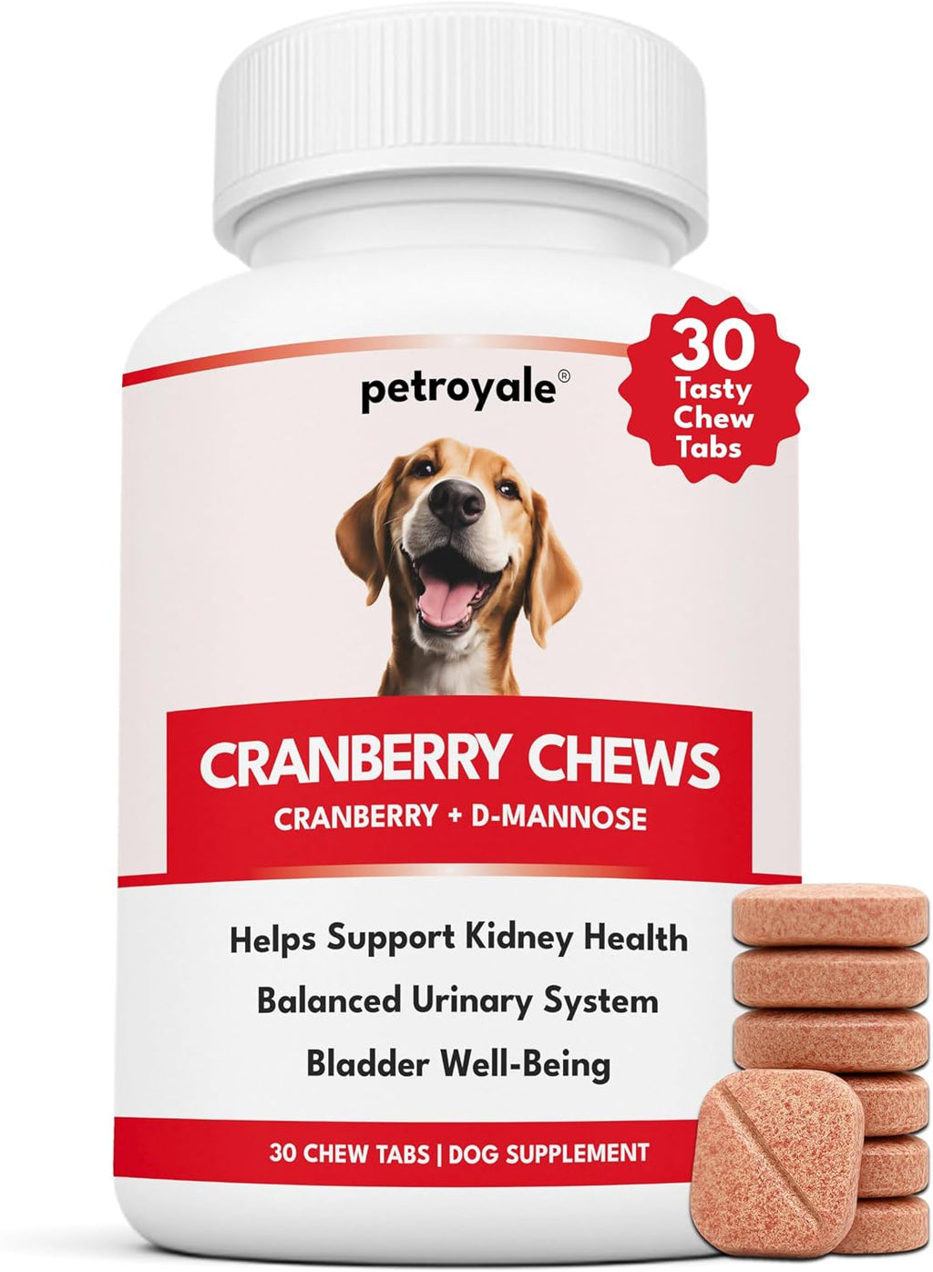 Petroyale Masticables de Arándano para Perros – Apoyo Urinario y Vesical (30 unidades)