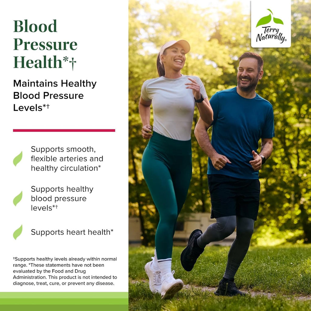 Terry Naturally Blood Pressure Health – Apoyo para la Presión Arterial y Circulación Sanguínea, 60 Cápsulas