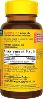 Nature Made Vitamina C 500 mg, 150 comprimidos masticables