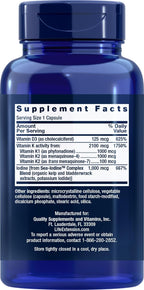 Life Extension Vitaminas D y K con Yodo Marino - 60 Cápsulas (Pack de 2)