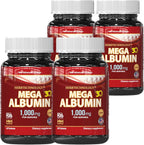 Dr.K&C Mega Albumin Proteína 1000mg, 3 Botellas (180 Comprimidos cada una)