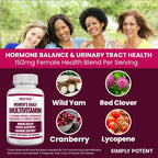 Simply Potent Multivitamínico para Mujeres – 37 Vitaminas y Minerales con Biotina, Té Verde y Complejo B, 60 Cápsulas