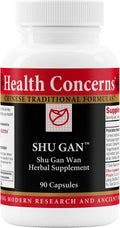 Health Concerns Shu Gan – Apoyo Hepático y Digestivo – Fórmula Herbaria China con Cúrcuma y Peonía – 90 Cápsulas