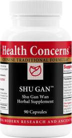 Health Concerns Shu Gan – Apoyo Hepático y Digestivo – Fórmula Herbaria China con Cúrcuma y Peonía – 90 Cápsulas