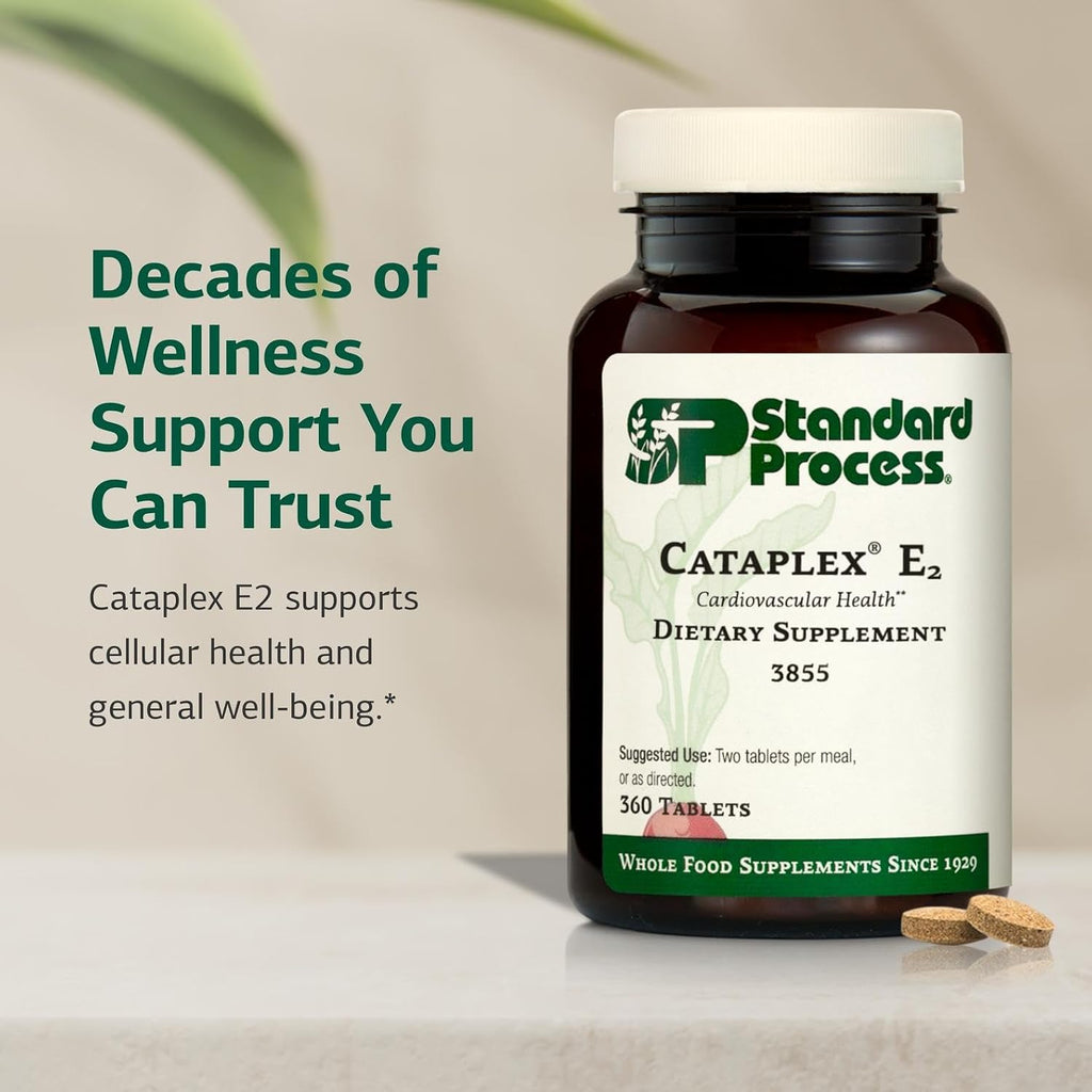 Standard Process Cataplex E2 - Suplemento para la salud del corazón con vitamina E y selenio - 90 comprimidos