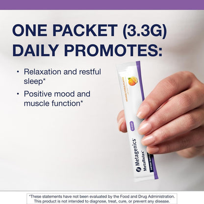 Metagenics MetaRelax - Polvo de Magnesio para Sueño Reparador, Relajación y Estado de Ánimo Positivo* - con Vitaminas B, – Image 2