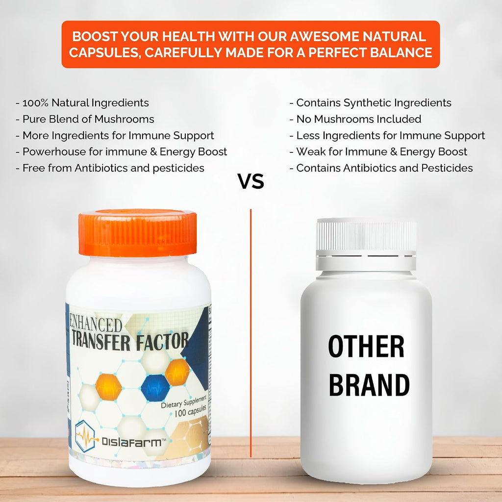 Transfer Factor Enhanced, 100 Cápsulas Naturales – Apoyo Inmunitario