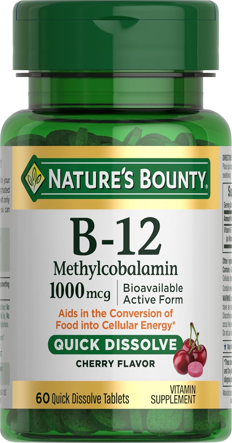 Nature's Bounty Vitamina B12, 60 comprimidos