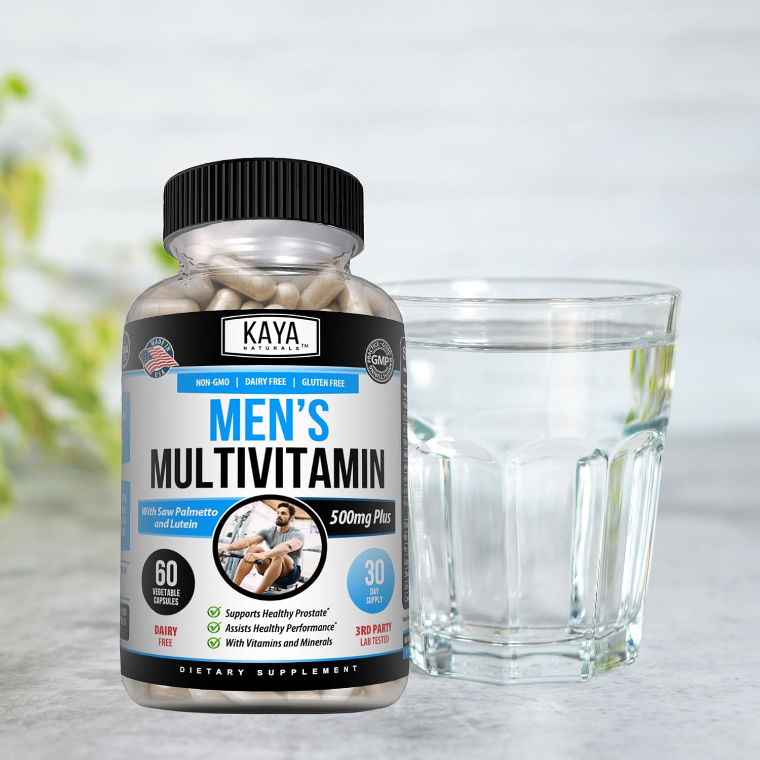 Kaya Naturals Multivitamínico para Hombres - Multivitamínico Prostático - Suplemento Diario de Multiminerales - 60 Cápsulas Veganas