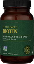 Biotina (Vitamina B7) 1000 mcg - Suplemento Orgánico para Cabello, Piel y Uñas