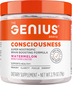 Genius Consciousness - Premium Nootropic Powder for Focus, Memory & Mental Clarity - Watermelon