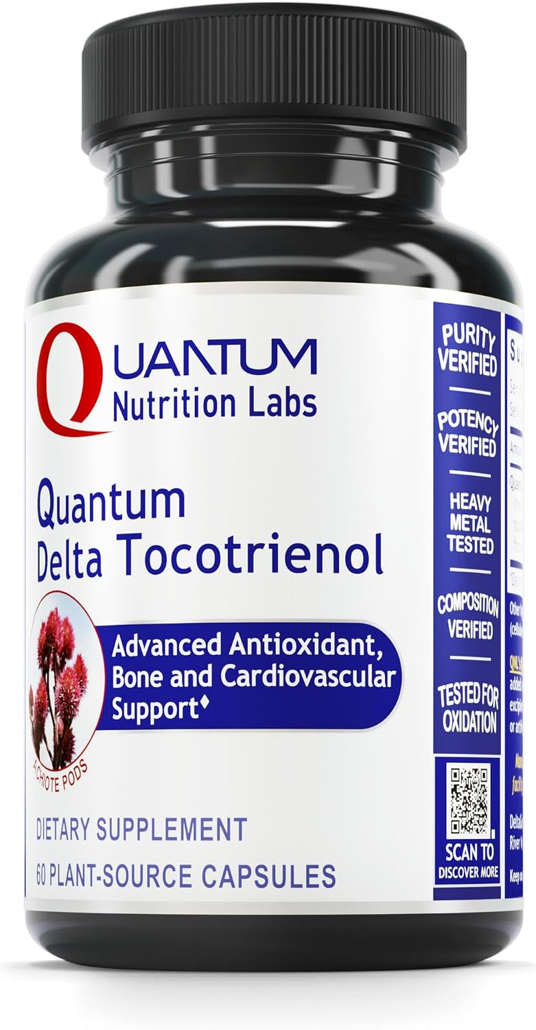 QNL Quantum Delta Tocotrienol - Complejo de Vitamina E con Tocotrienoles, 60 Cápsulas Vegetales