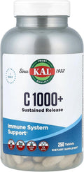 KAL C 1000+ Vitamina C, Liberación Sostenida, 250 Comprimidos