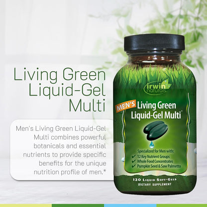 Irwin Naturals Men's Living Green Daily – Té verde: rico en antioxidantes que ayudan a combatir el estrés – Image 5
