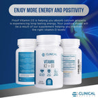 Clinical Effects Vitamina K2 + D3 con Bioperine y Calcio - Pack de 3