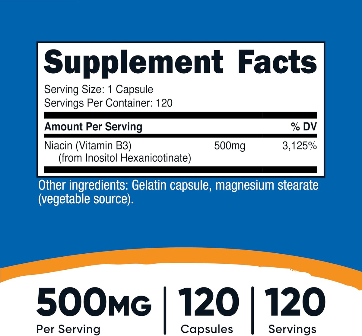 Nutricost Niacina Sin Enrojecimiento – La niacina contribuye al funcionamiento normal del sistema nervioso. – Image 2