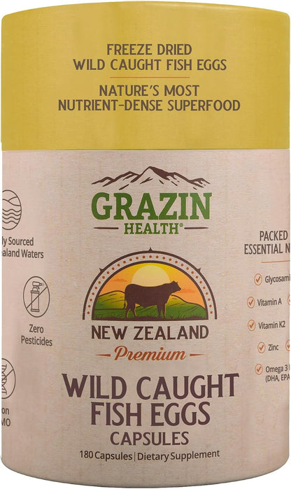 GRAZIN HEALTH Cápsulas de Huevas de Pescado – El DHA contribuye al mantenimiento de la función cerebral normal. – Image 2