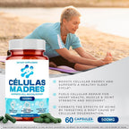 Aura Vitamins Stem Cell 500mg - 180 Cápsulas de Espirulina y Chlorella