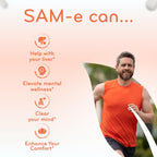 Clear Formulas Bioactive SAM-e 400mg - Suplemento de SAM-e bioactivo para hígado y estado de ánimo - 90 cápsulas