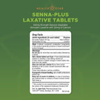 Health Star Senna Plus Laxante y Ablandador de Heces, 1000 Comprimidos