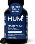 HUM Mighty Night - Suplemento Nocturno para el Sueño y el Cuidado de la Piel, 60 Cápsulas Veganas