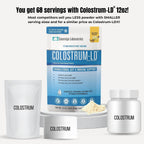 Colostrum-LD con Sistema de Liberación Liposomal - Polvo de Calostro - Sin Gluten, Bajo en Lactosa - 68 Dosis - 340g Vainilla