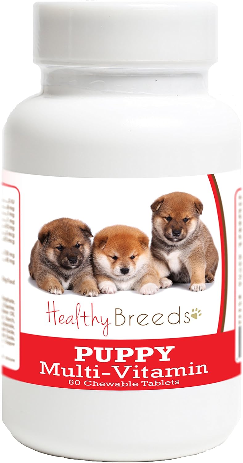 Healthy Breeds Shiba Inu Cachorro Multivitamínico en Comprimidos, 60 unidades
