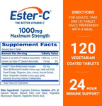 Ester-C Vitamina C 1000 mg, 120 comprimidos recubiertos