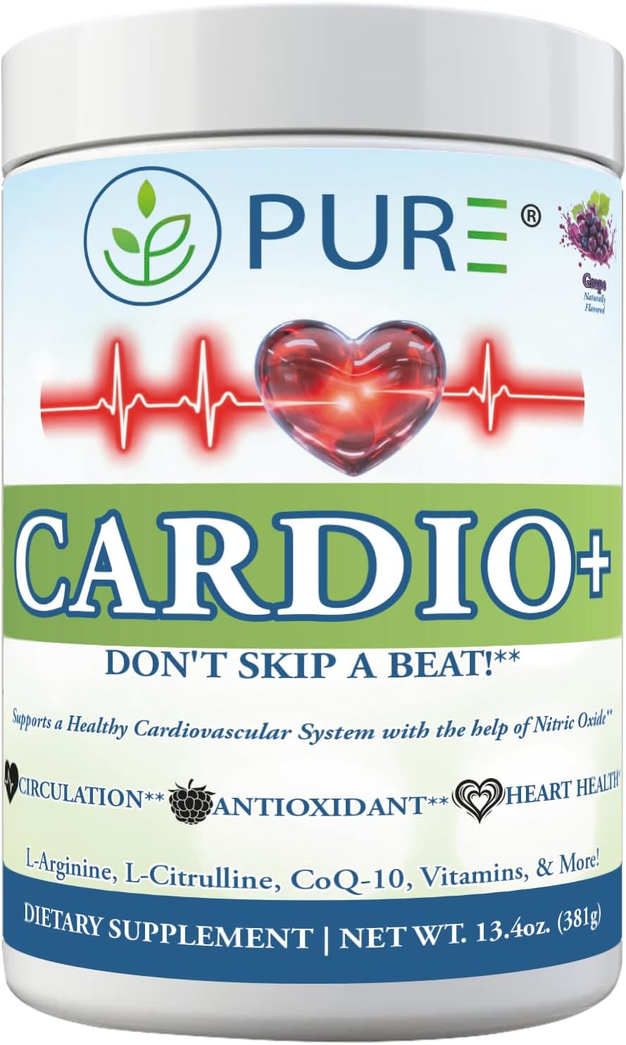 PURE® Cardio+ - Polvo para Apoyo Cardiovascular con L-Arginina y L-Citrulina - 363g